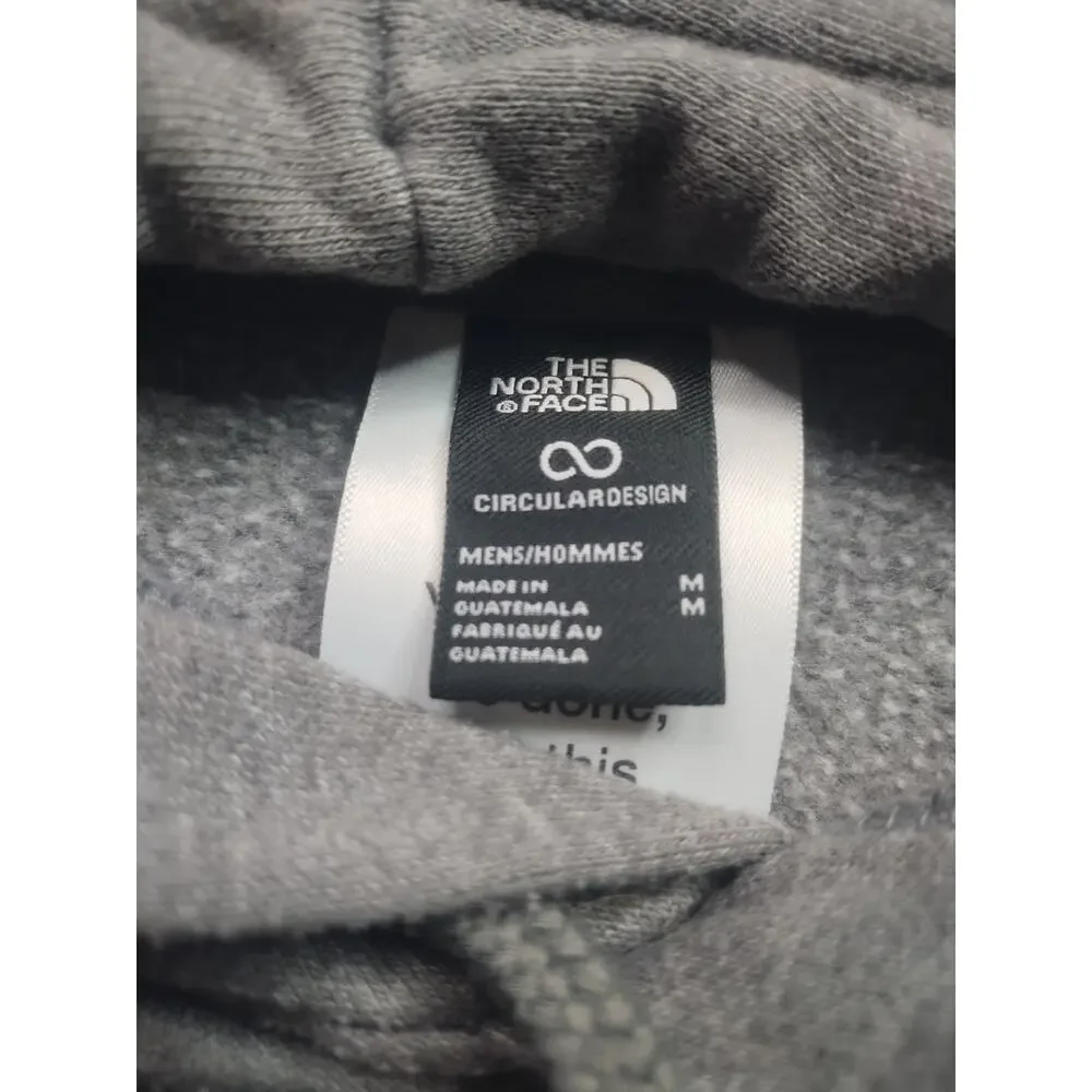 North Face Gray Pull Over Hoodie Men’s Size Medium